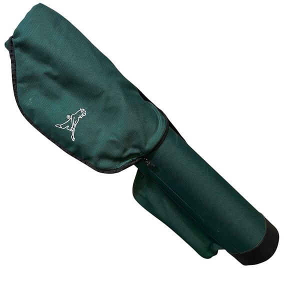 Vintage PING Sunday Carry Golf Bag Green Single Strap w/ Hood Used - Picture 3 of 5